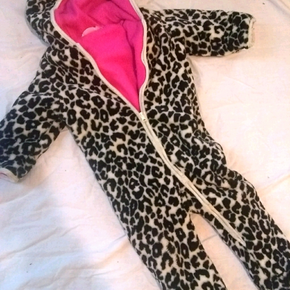 Winter cheetah snowsuit